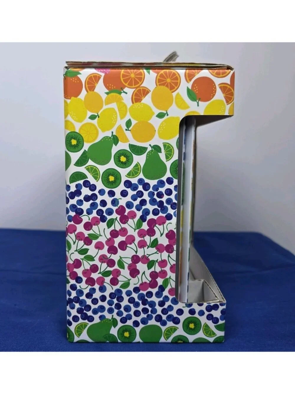 NWT C&C California Home 8 Pc Fruit Melamine Plate & Cup Set Rainbow Unopened